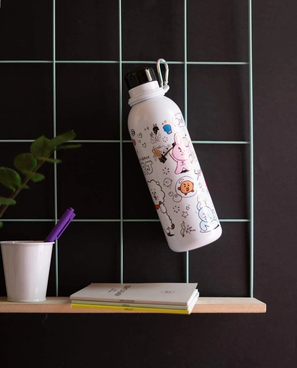BT21 Metallic Water Bottle - Sports Bottle 500ml