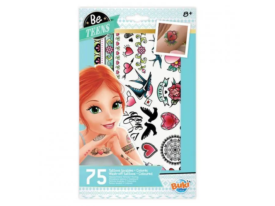 BUKI France TA001 - 75 Assorted Tattoos