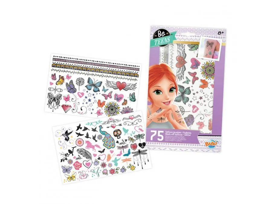 BUKI France TA001 - 75 Assorted Tattoos