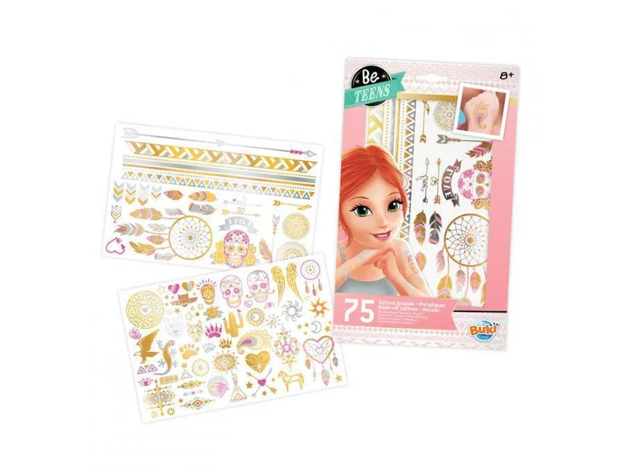 BUKI France TA001 - 75 Assorted Tattoos