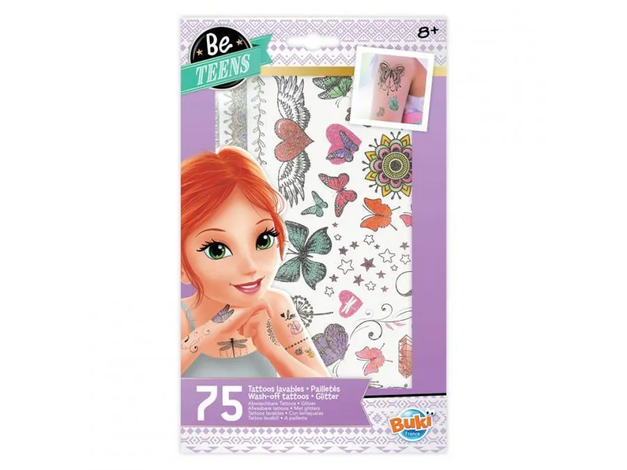 BUKI France TA001 - 75 Assorted Tattoos