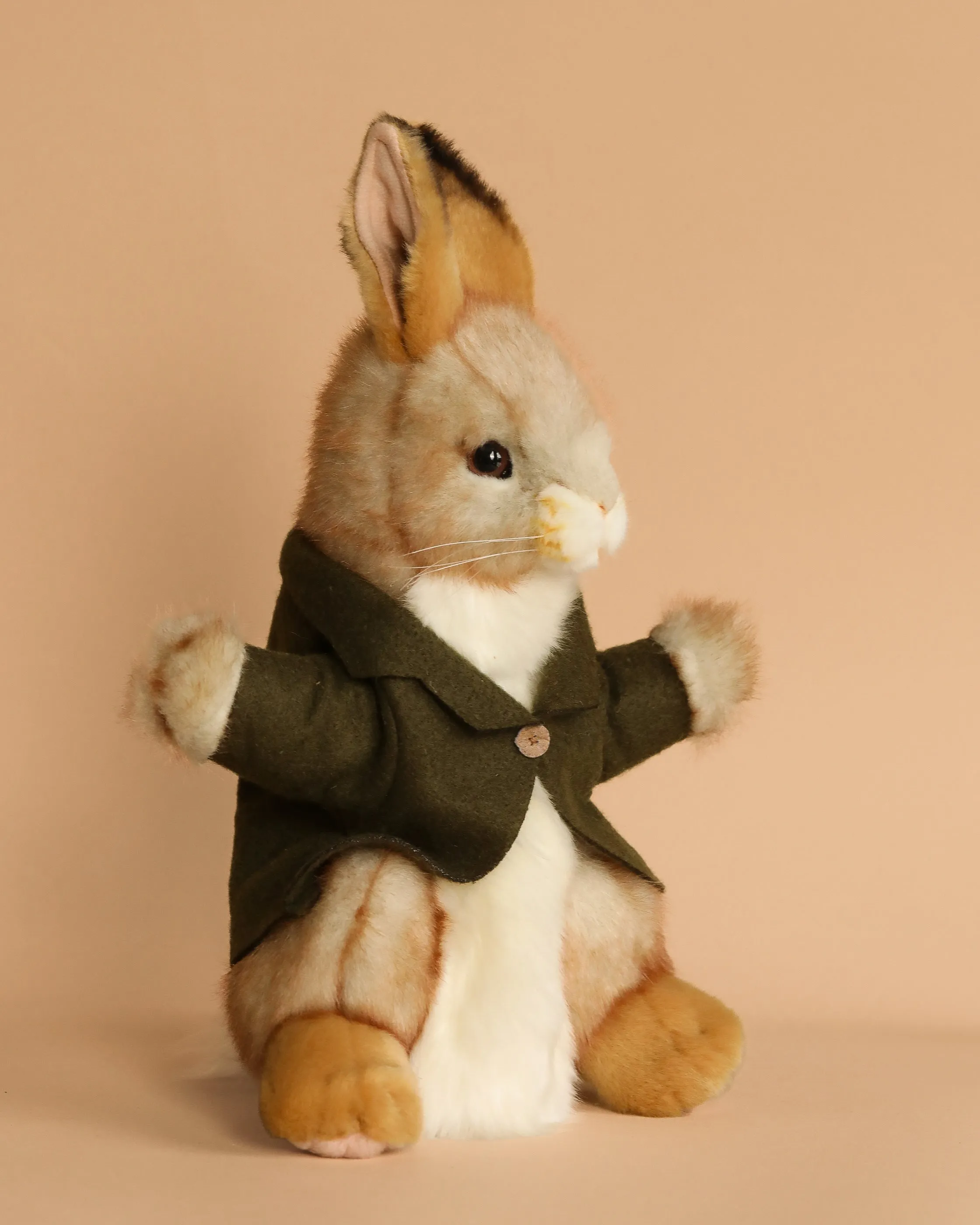 Bunny Puppet With Green Jacket Odin Parker