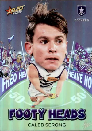 Caleb Serong, FH35, Footy Heads, 2025 Select AFL Footy Stars