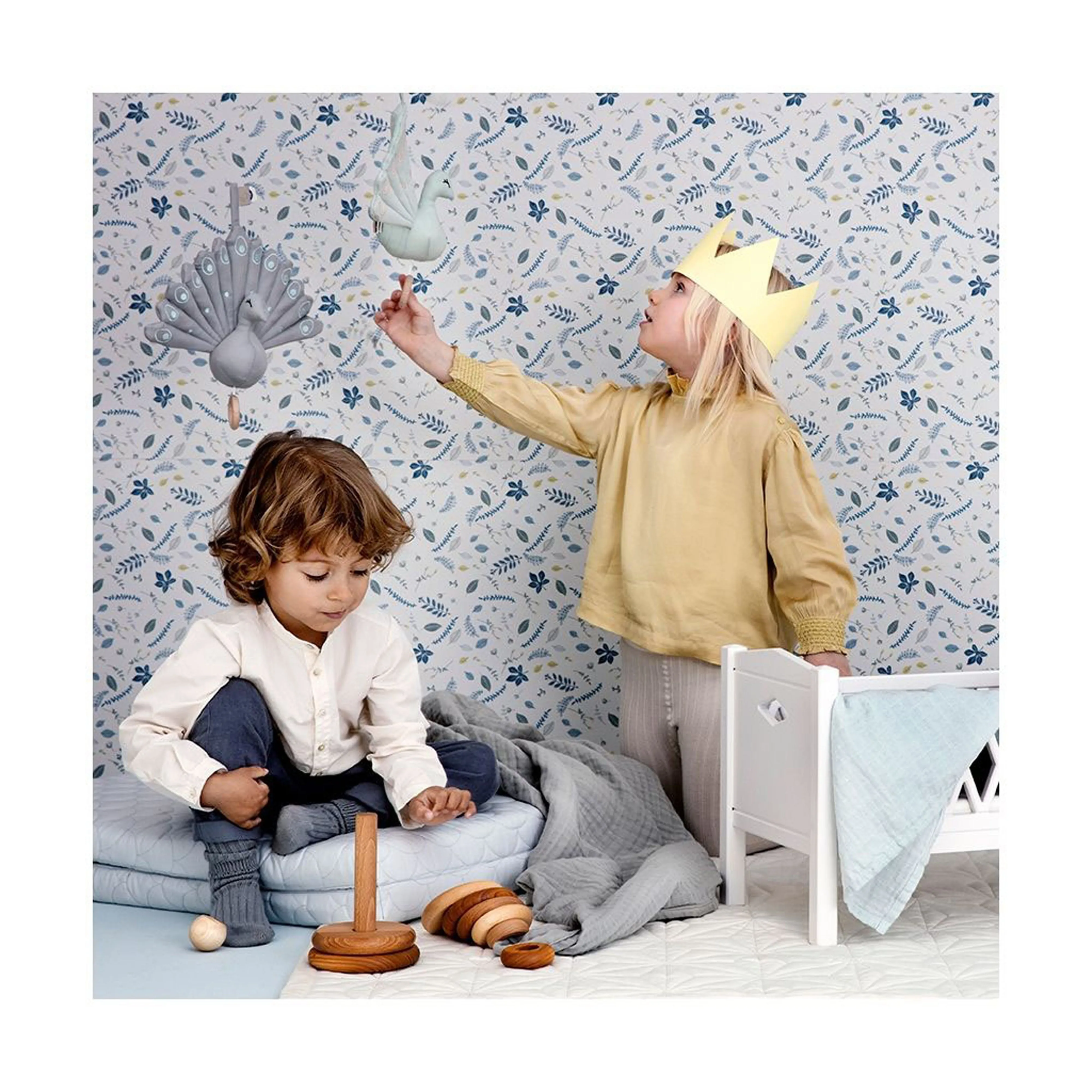 Cam Cam Copenhagen Dolls Bed Harlequin Rose
