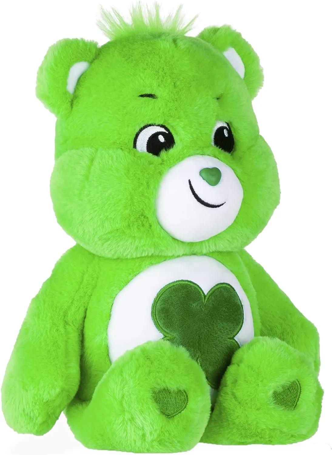 Care Bears 22064 14 Inch Medium Plush Good Luck Bear, Collectable Cute Plush Toy, Cuddly Toys for Children, Soft Toys for Girls and Boys, Cute Teddies Suitable for Girls and Boys Aged 4 Years  