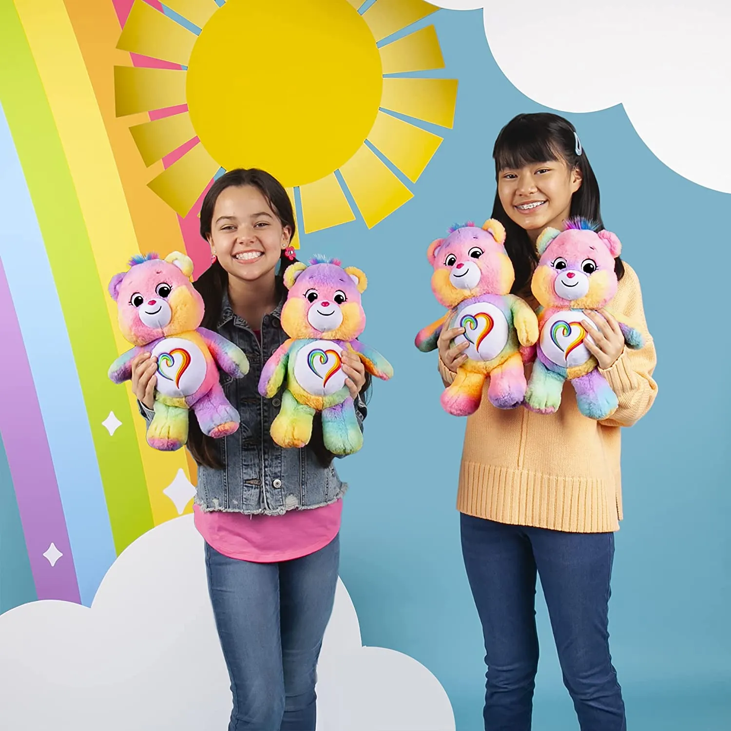 Care Bears 22077 14 Inch Medium Plush Togetherness Bear, Collectable Cute Plush Toy, Cuddly Toys for Children, Soft Toys for Girls and Boys, Cute Teddies Suitable for Girls and Boys Aged 4 Years  
