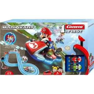 Carrera FIRST Mario Kart Mario vs Luigi 1:50 Scale Slot Car Racing Set
