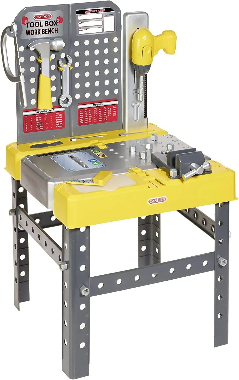 Casdon 644 Tool Box Workbench, Yellow