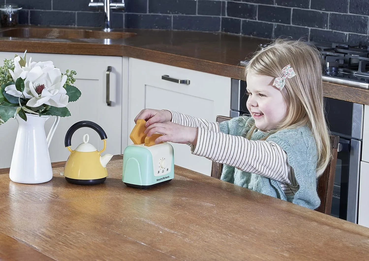 Casdon 65150 Morphy Richards Interactive Toy Toaster & Kettle for Children Aged 3 