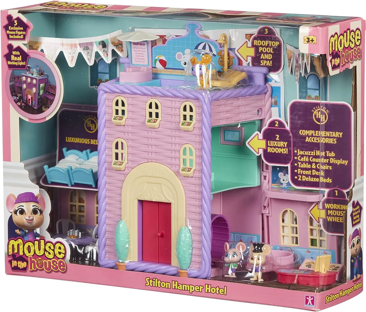 Character Options 7396 Millie & Friends Mouse in The House Stilton Hamper Hotel Playset