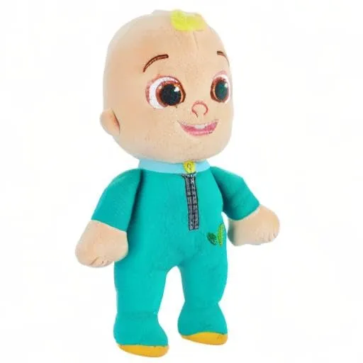 Character Options CoComelon 23cm CJ in Romper Suit Eco Soft Plush Toy - 100% Recycled Materials for Ages 18 Months 