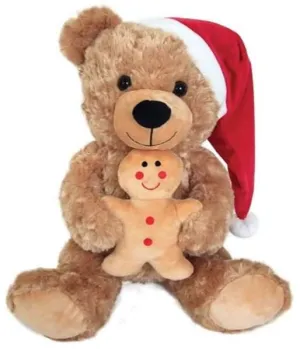 Christmas Bear With Gingerbread Plush 40cm