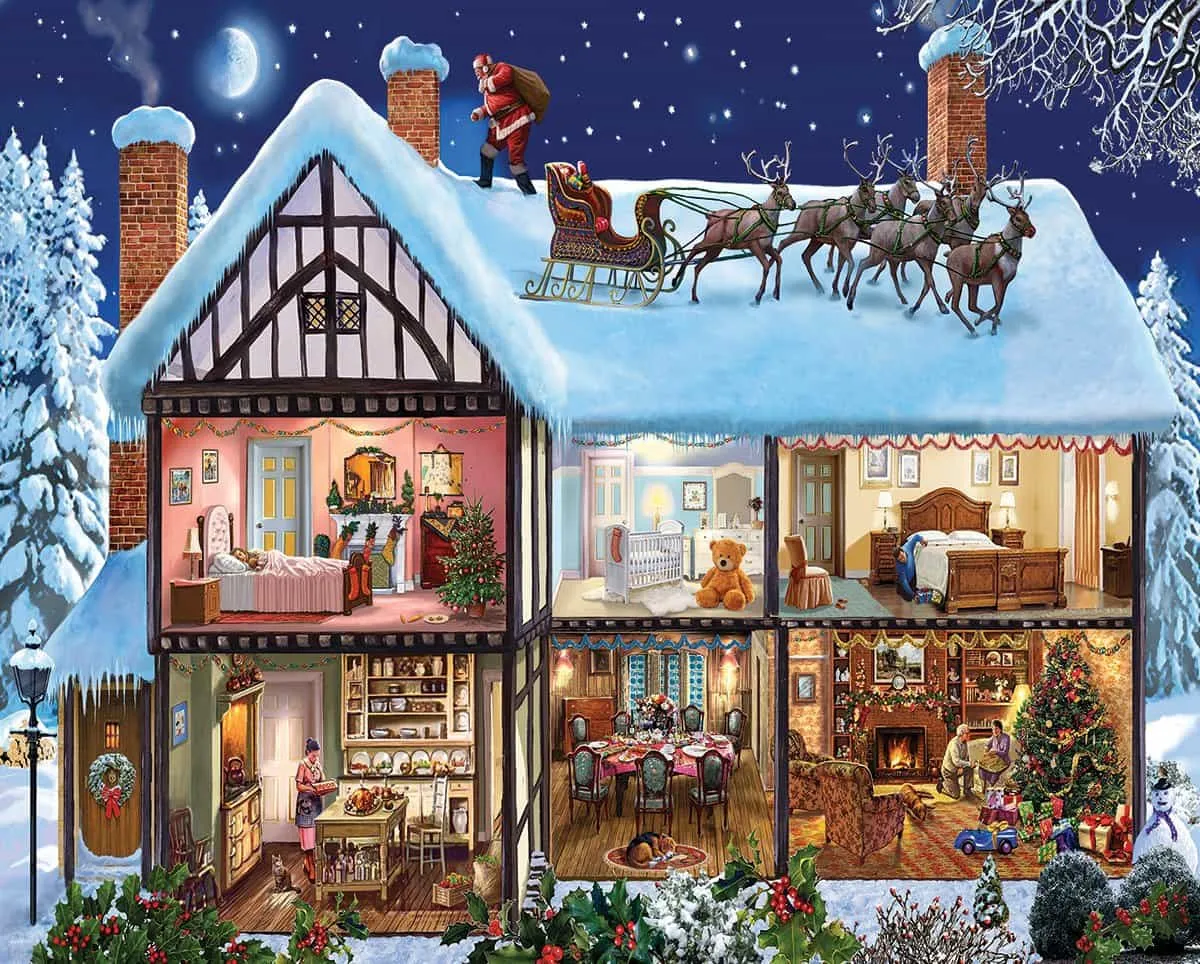 Christmas House (1177pz) - 1000 Pieces White Mountain