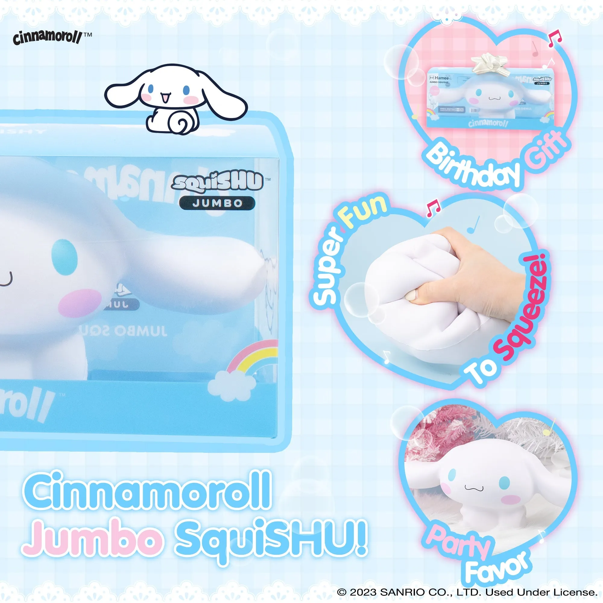 Cinnamoroll Jumbo Squishy Toy SANRIO