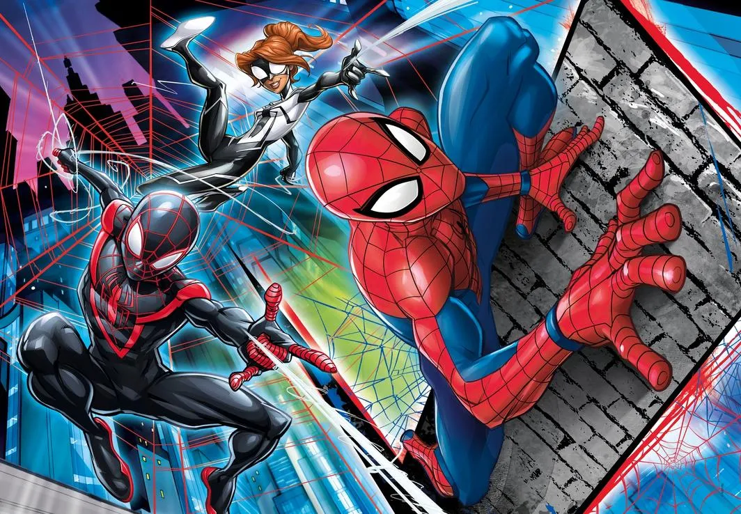 Clementoni 180 Piece SupeRColor Puzzle Marvel Spider-Man Brick Wall