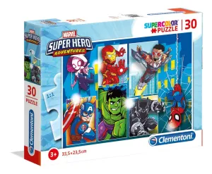 Clementoni 30 Piece SupeRColor Puzzle Marvel Super Hero Adventures