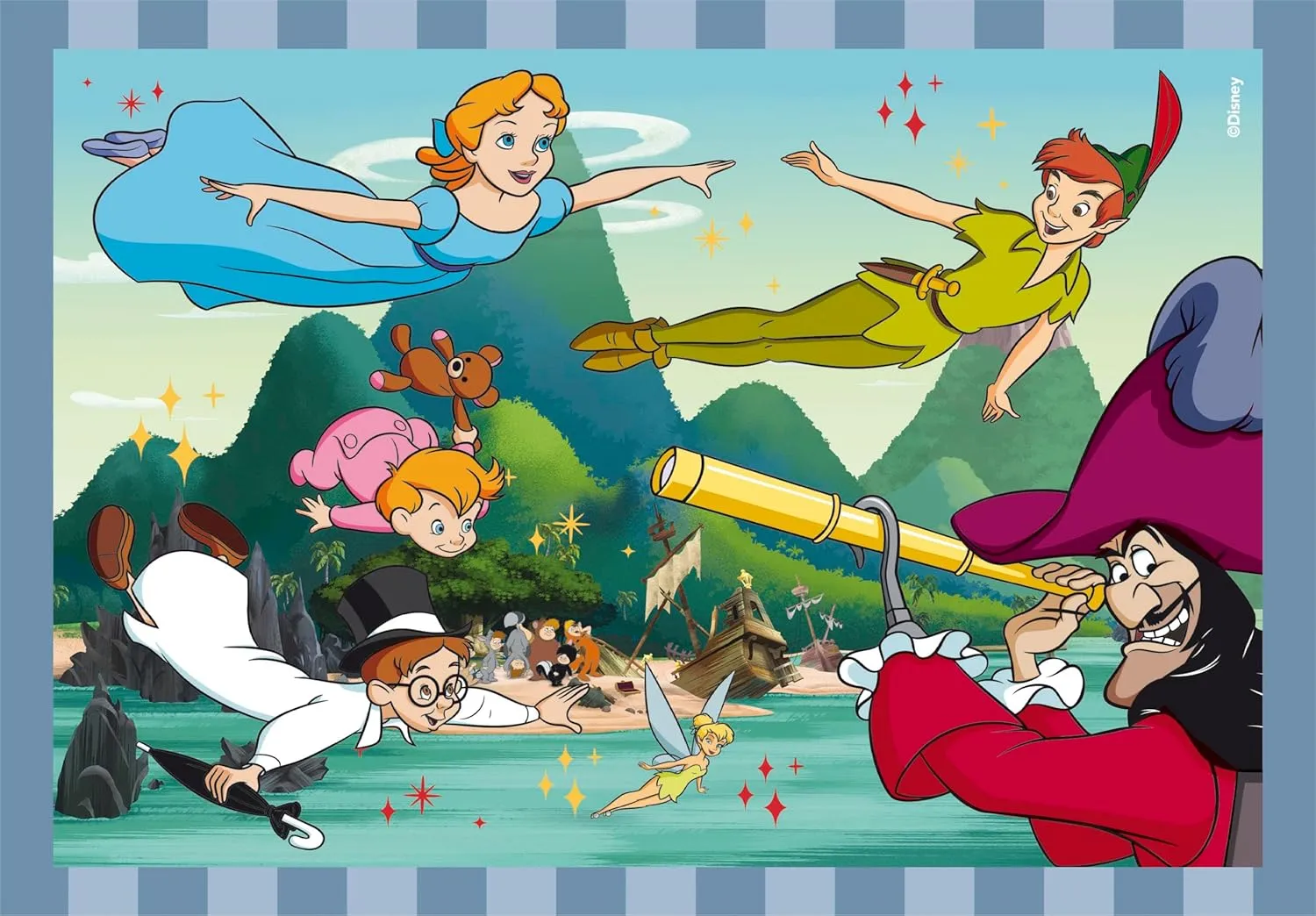 Clementoni Disney Classics Supercolor 4 in 1 Jigsaw Puzzle Set (21523)