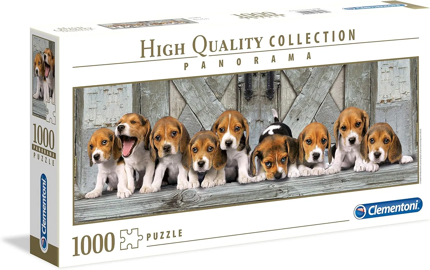 Clementoni Panorama Collection - Beagles 1000-Piece Jigsaw Puzzle (39435)