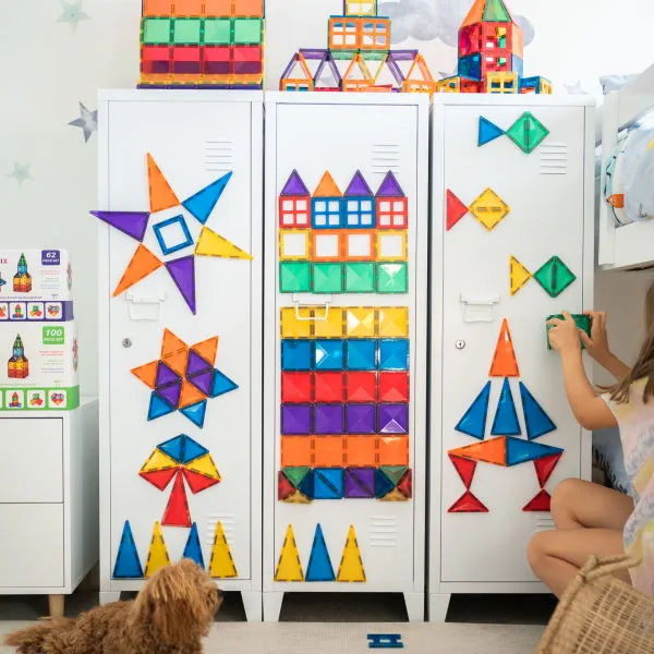 Connetix Tiles | 102 Piece Rainbow Creative Pack