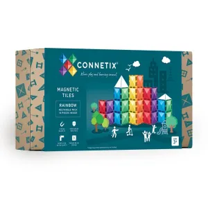 Connetix Tiles | 18 Piece Rainbow Rectangle Pack DAMAGED PACKAGING