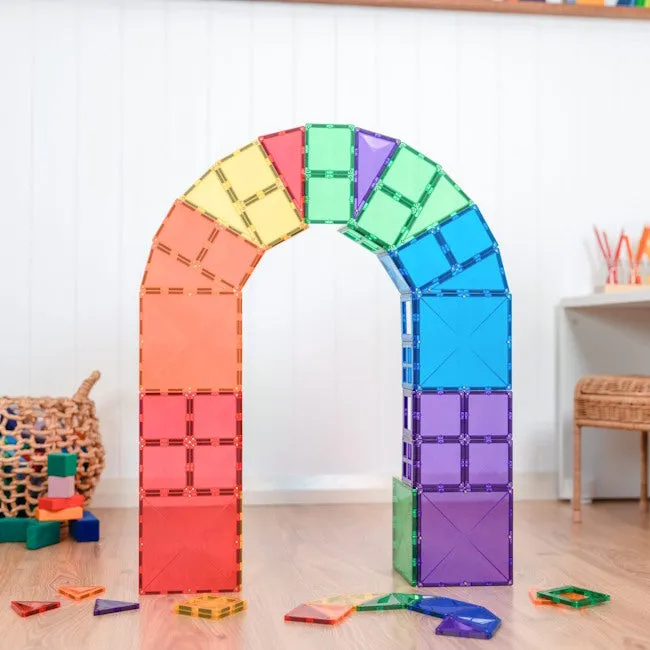 Connetix Tiles | 60 Piece Rainbow Starter Set