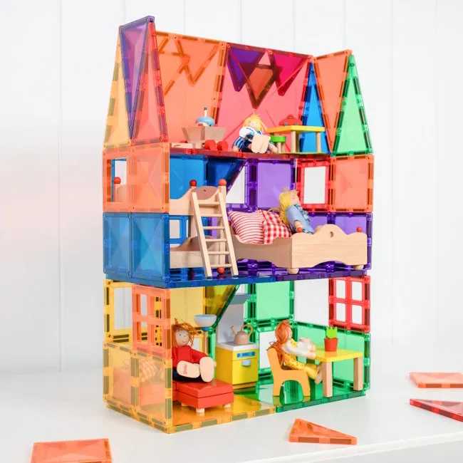 Connetix Tiles | 60 Piece Rainbow Starter Set