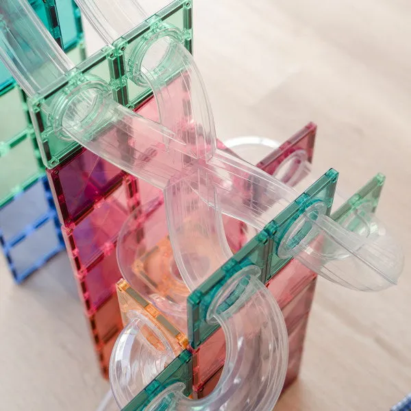 Connetix Tiles | 80 Piece Pastel Ball Run Expansion Pack