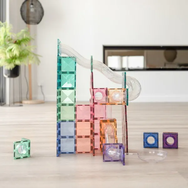 Connetix Tiles | 80 Piece Pastel Ball Run Expansion Pack