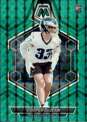 Cooper DeJean, RC, Green Prizm, 2024 Panini Mosaic Football NFL