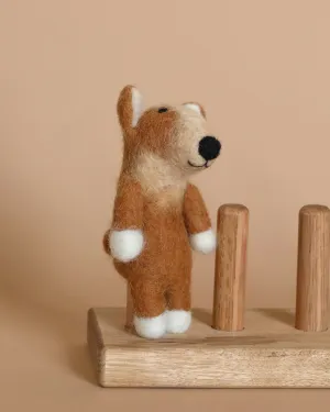 Corgi Dog Finger Puppet Odin Parker