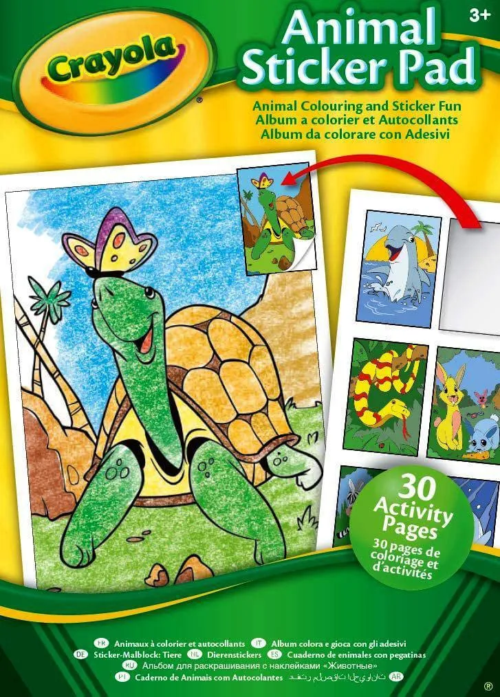 Crayola Funny Faces People Colouring & Sticker Book - Assorted