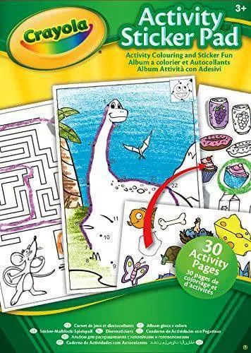 Crayola Funny Faces People Colouring & Sticker Book - Assorted