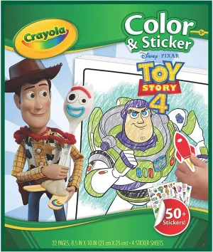 CRAYOLA Toy Story 4 Colour and Sticker Book