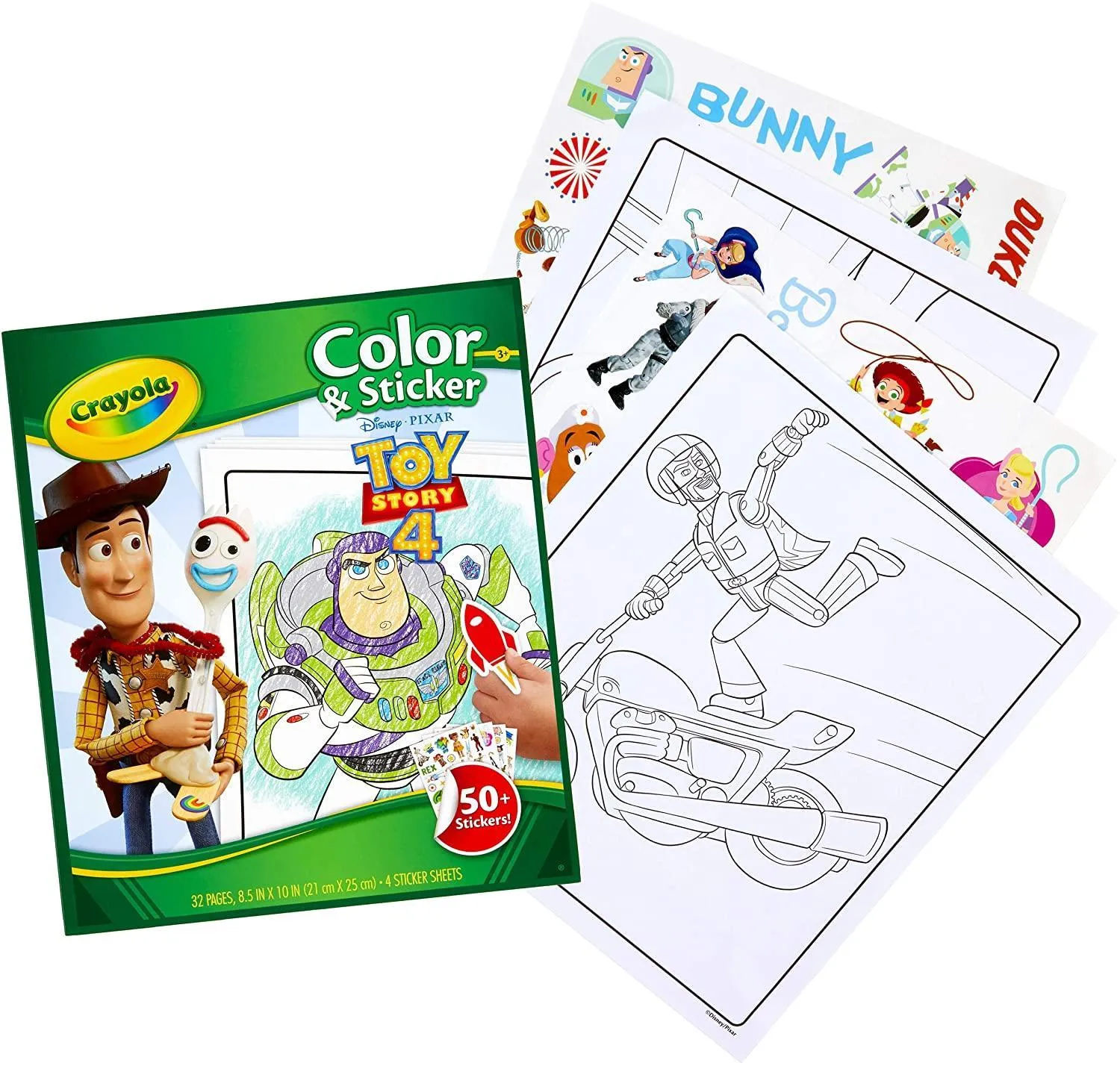 CRAYOLA Toy Story 4 Colour and Sticker Book