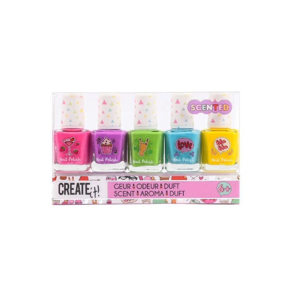 Create It! Fruit-Scented Nail Varnish 5-Pack