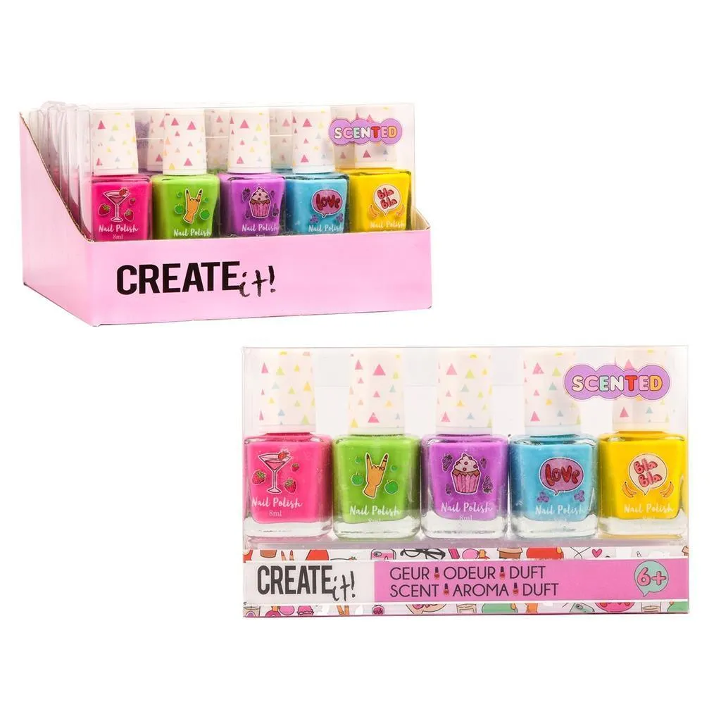 Create It! Fruit-Scented Nail Varnish 5-Pack