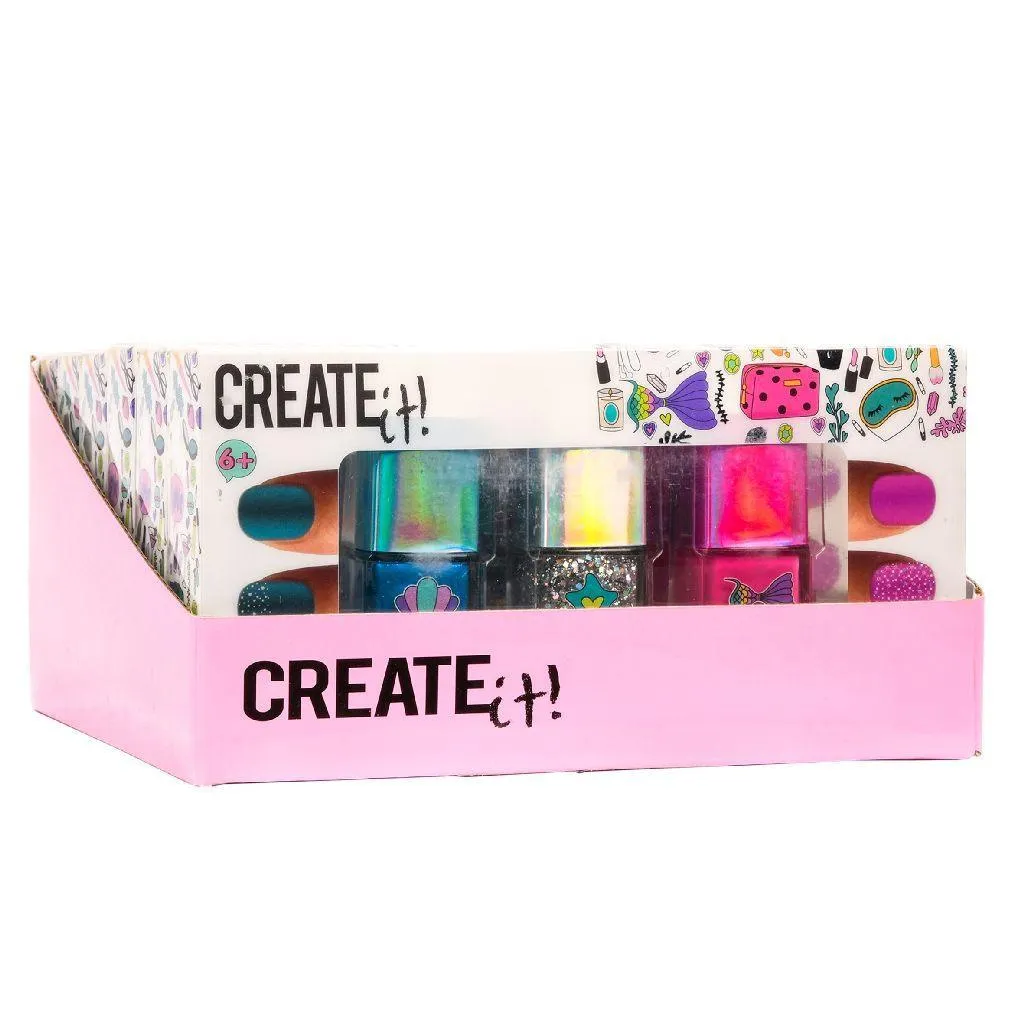 Create It! Mermaid Nail Polish - 3 Pack