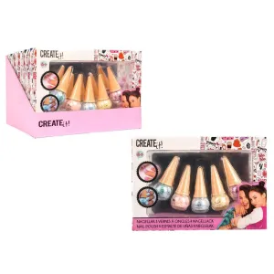 Create It! Nail Polish Ice Cream Cone - 5 Pack