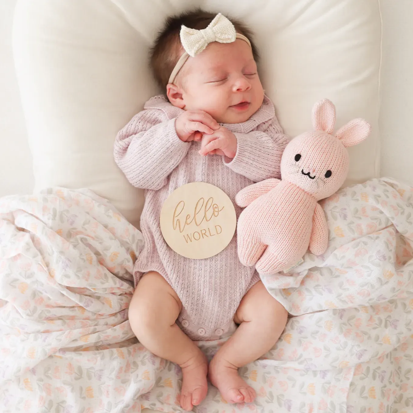 Cuddle   Kind Baby Rabbit, Powder Pink Odin Parker