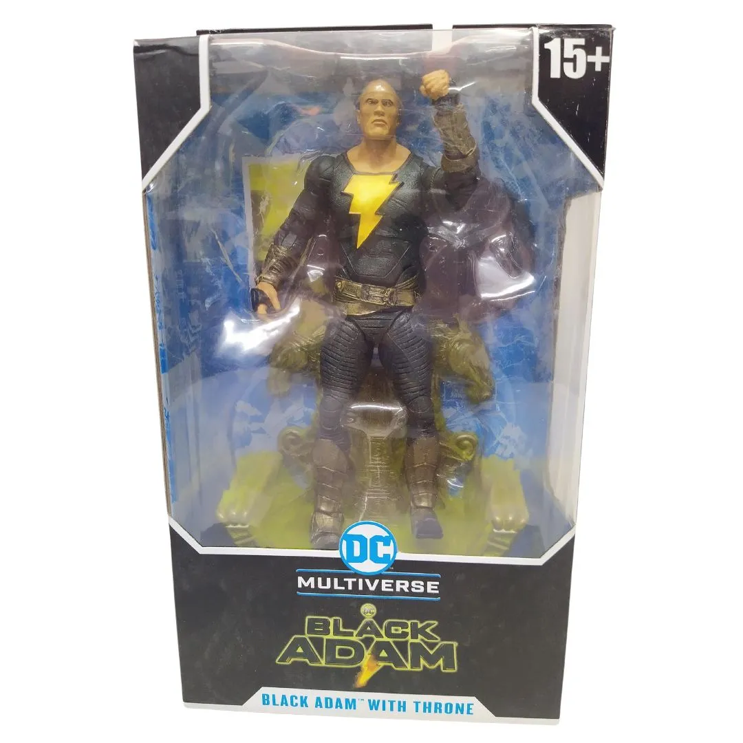 DC Comics Black Adam Movie Black Adam With Throne Figure by McFarlane Toys