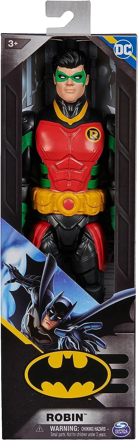 DC Comics, Robin Action Figure, 30cm, Kids’ Toys for Boys and Girls, Ages 3 