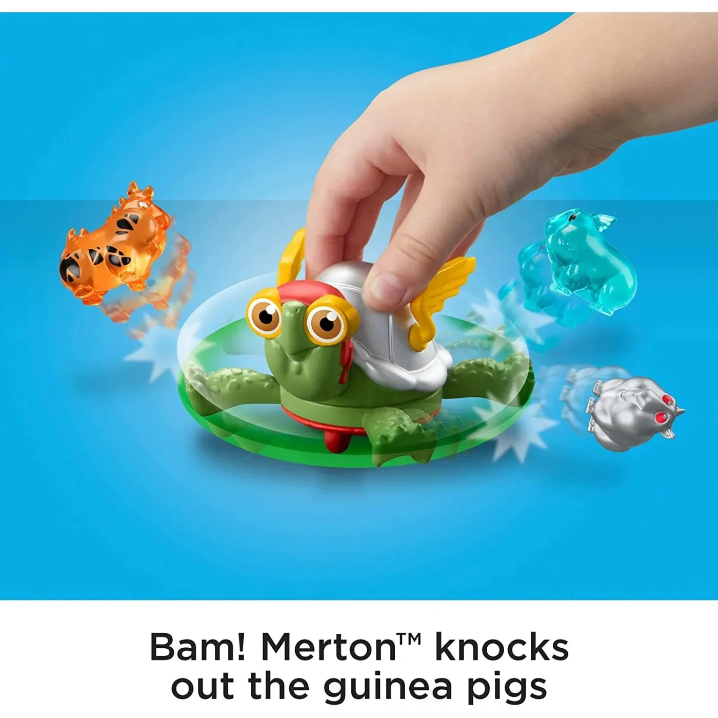 DC League Of Super-Pets Power Spin Merton the Turtle Figure Set