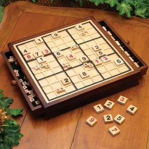 Deluxe Wood Sudoku Game Board & Tray Bits and Pieces