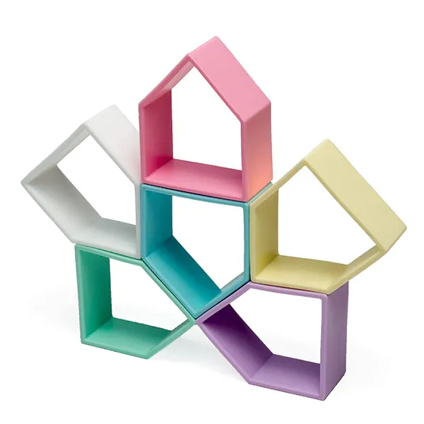 Dena 6 Kids   6 Houses Pastel - 12pcs