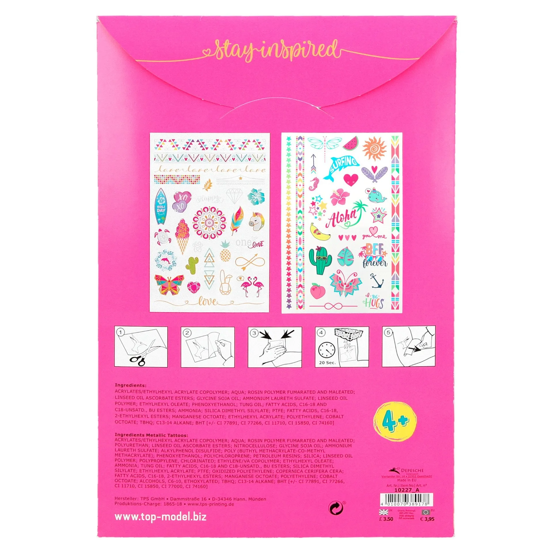 Depesche Topmodel Metallic Tattoos