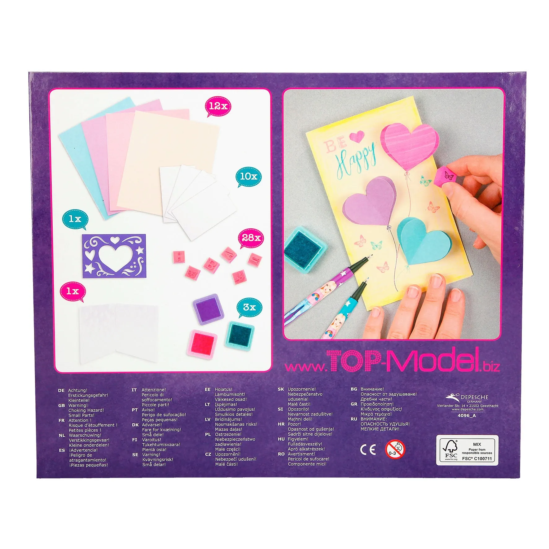 Depesche Topmodel Stamping Fun Creative Box