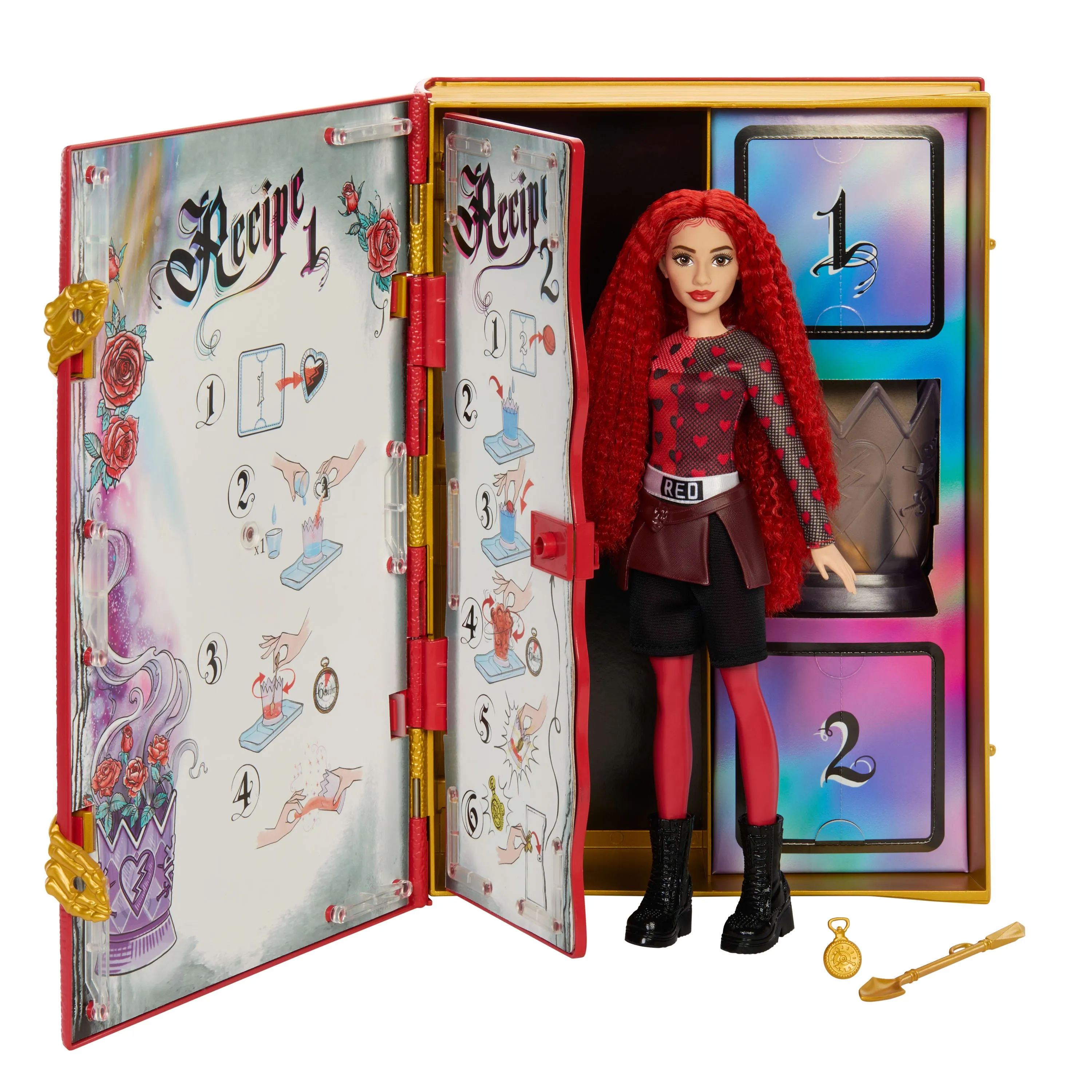 Disney Descendants: The Sorcerer's Cookbook with Red Doll