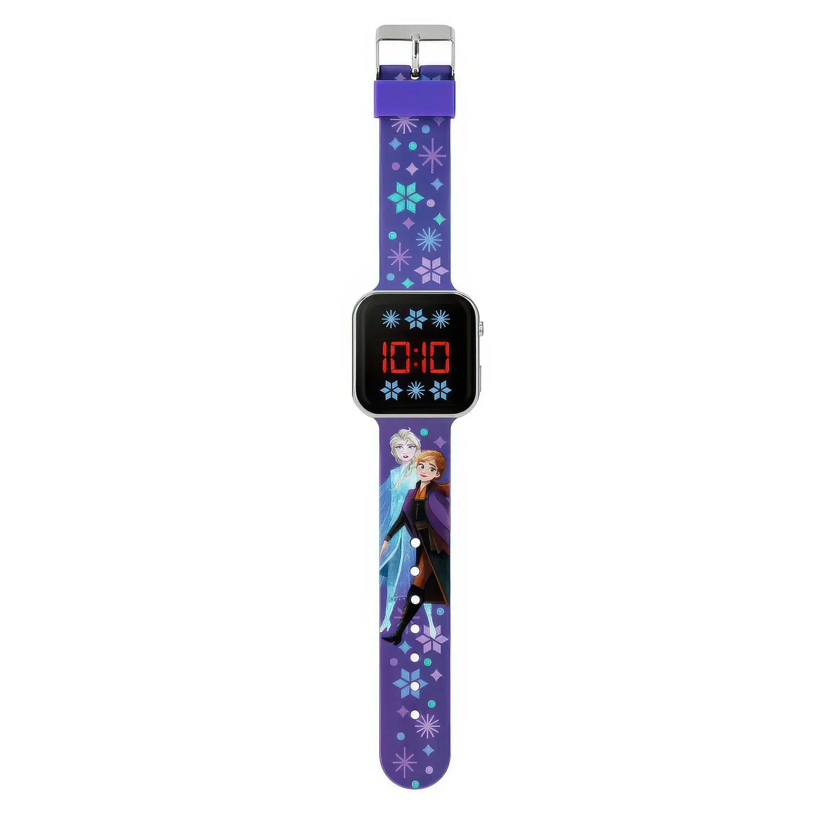 Disney Frozen Kid's Digital LED Purple Silicone Strap Watch