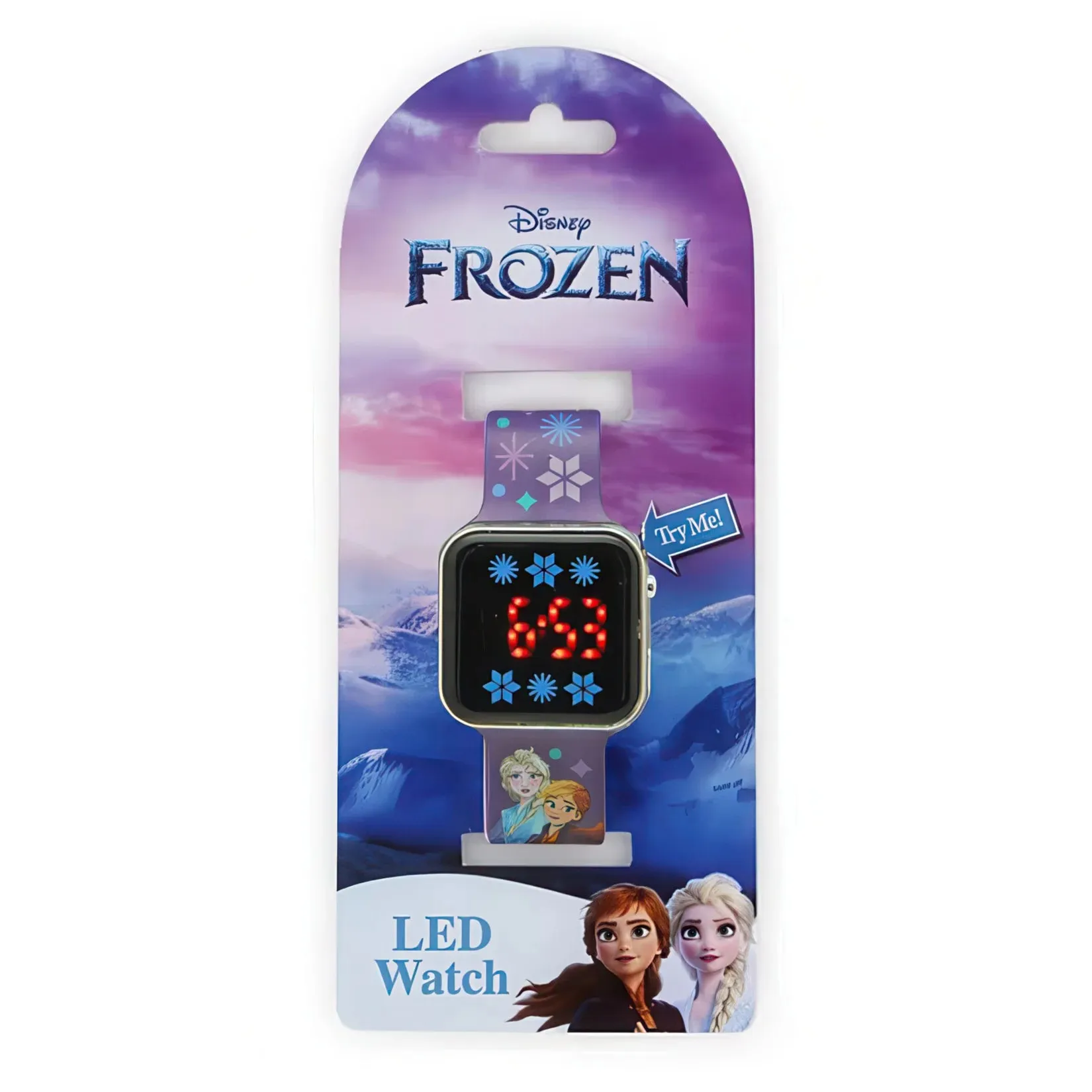 Disney Frozen Kid's Digital LED Purple Silicone Strap Watch