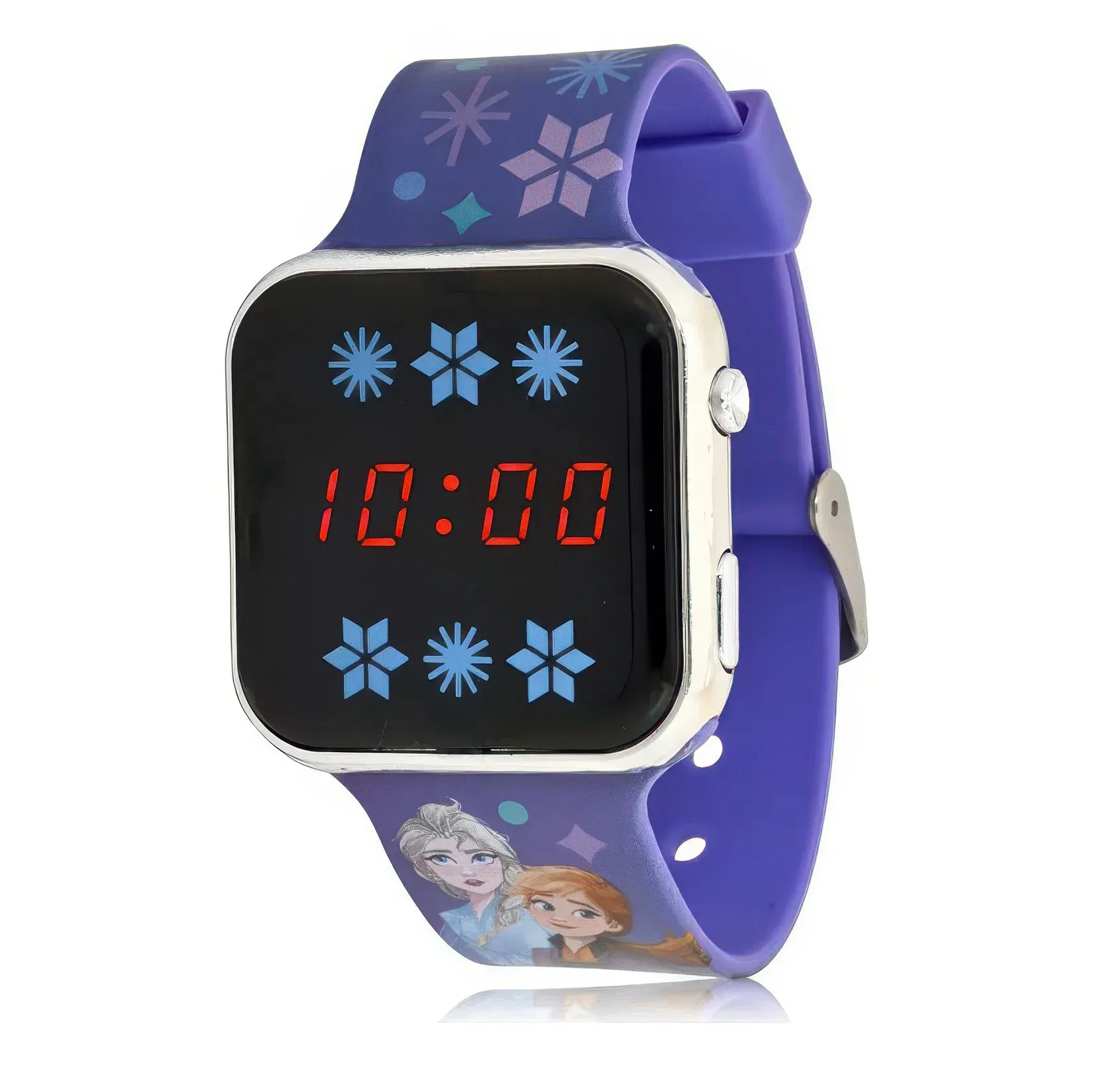 Disney Frozen Kid's Digital LED Purple Silicone Strap Watch
